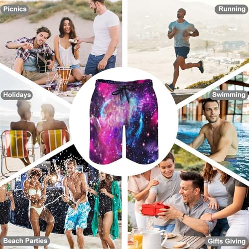 Shorts de bain homme nébuleuse à séchage rapide et poches intégrées - 7
