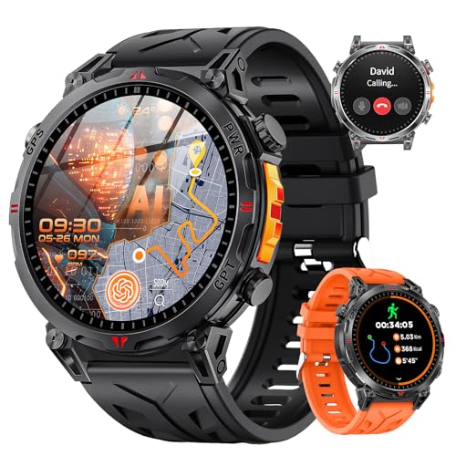 GPS Military Smart Watch with Compass