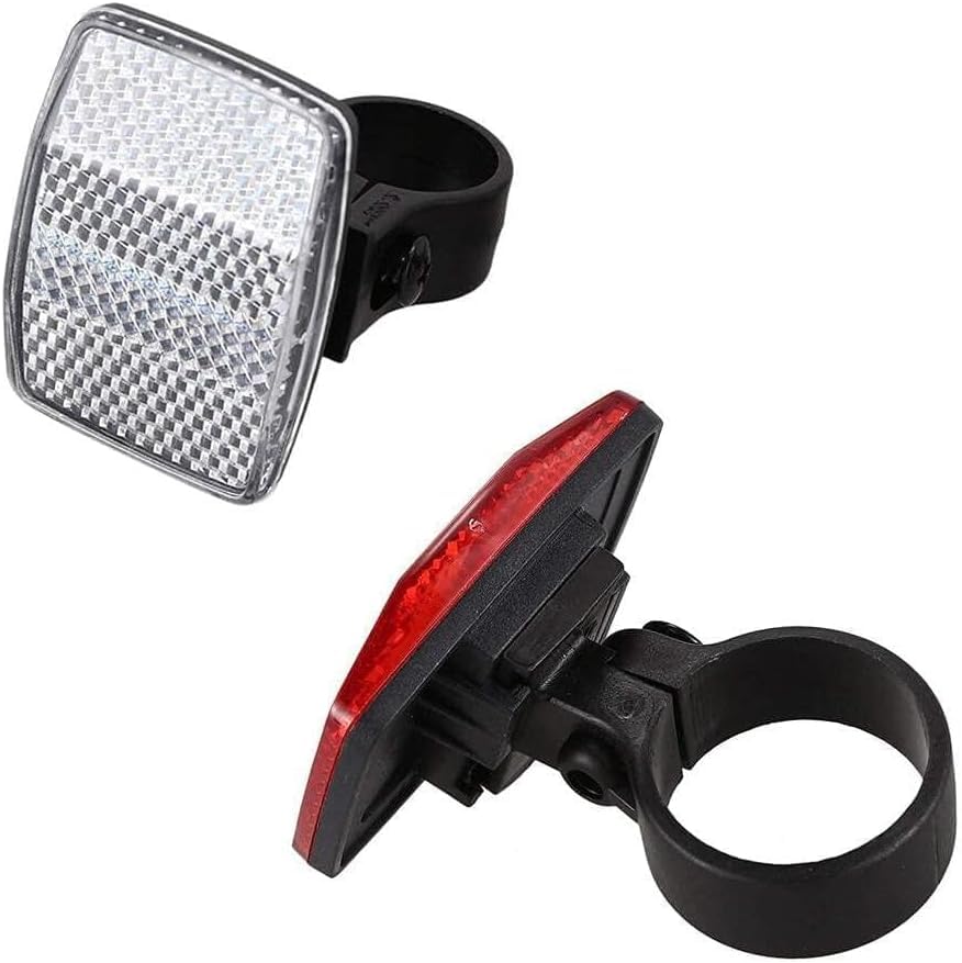 LNYMZD 2Pieces Bicycle Reflectors Bicycle Cycling Light Reflector Rear Front For Handlebars Saddle Bar 30.4mm Reflectors Lights and Reflectors Cycling - Image 3