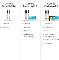 Vista 7 de TouchUpDirect 314 - Combo de pintura de retoque de color rojo brillante compatible con BMW Exact Match - Kit preferido