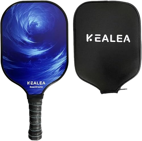 Miniatura 8 de Paleta de pickleball duradera para deportes al aire libre, regalos integrados en fibra de vidrio superficie Pickleball