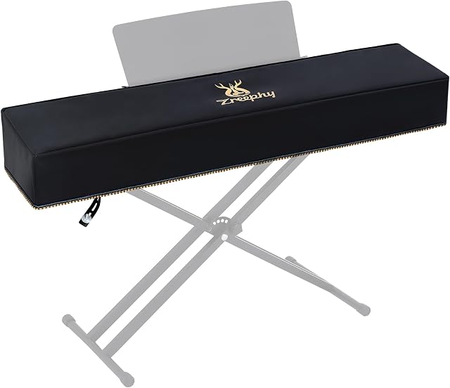 Piano Keyboard Dust Cover with Music Stand Opening of Zipper Design, Dust Proof Cover Compatible for Yamaha DGX670 88-Key Digital Piano Keyboard KBP Series Keyboards