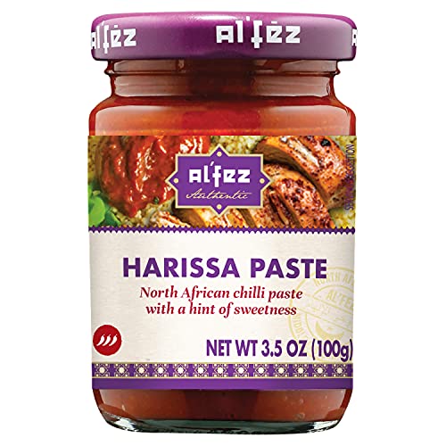Al'Fez Harissa North African Chili Paste, No Artificial Flavors, Suitable for Vegetarians, 3.5 Ounce (Pack of 6)