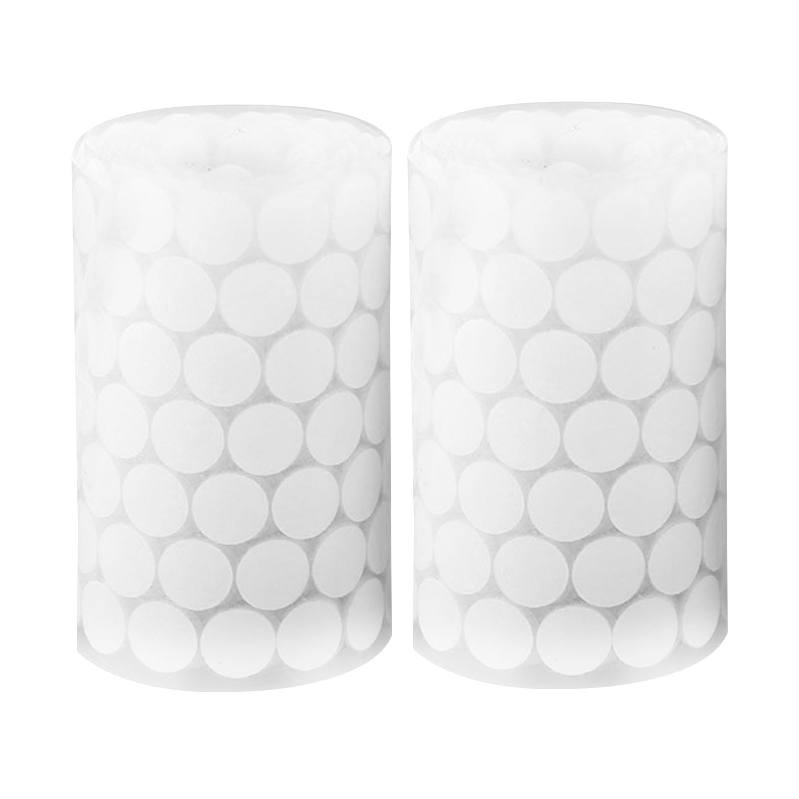 Pastilles Scratch Autocollantes Rondes 15 mm Blanc 1000 Pièces Double Face pour Bricolage