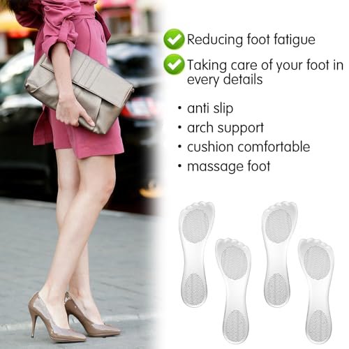 2 pares plantillas gel transparentes para tacones mujer miniatura 7