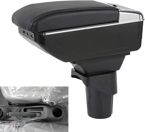 Reposabrazos de cuero del coche piezas interiores consola central reposabrazos caja asiento consola para Nissan marzo 2010 2011 2012 2013 2014 2015