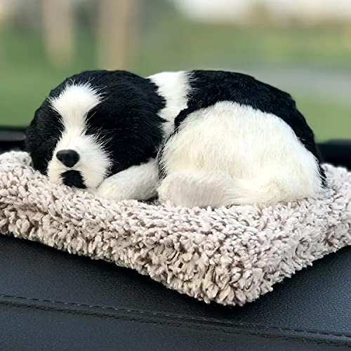 Image of ascension Sleeping Cute Dog for Car Dashboard and Home Decor with Activated Carbon for Decoration Toy Decorative Showpiece Car Accessories Interior Dashboard Decoration Good Gifts (Design 8)