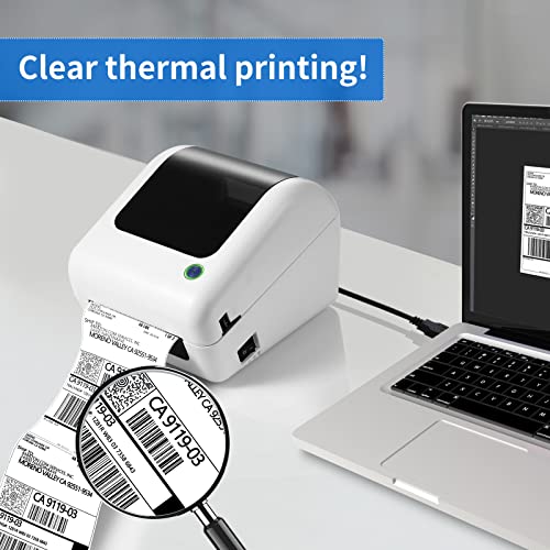 Image of Bluetooth Thermal Shipping Label Printer - Wireless 4x6 Label Maker for packages, Compatible with iPhone and PC, Phone, USB for MAC, Works with Ebay, Amazon, Shopify, Etsy, UPS, USPS Barcode, Upgrade