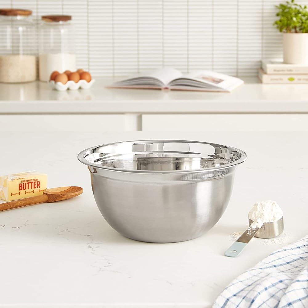 YBM HOME Cuenco de acero inoxidable de calidad profesional para servir, mezclar cocinar o hornear, 1192