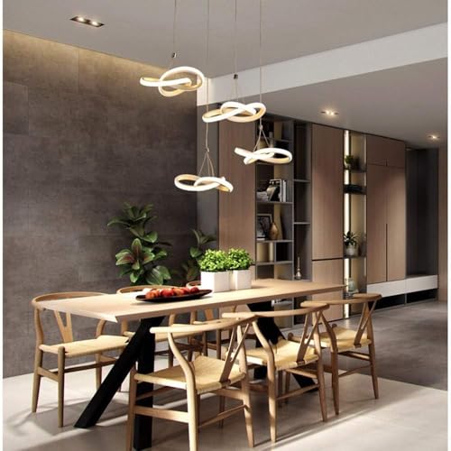 Lustre moderne LED à structure minimaliste blanche pour intérieur raffiné - 2