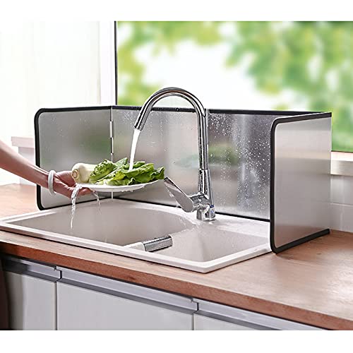 Protector contra salpicaduras de estufa, protector antisalpicaduras plegable de 40 cm para sartén, protección de aceite de pared, pantalla de grasa de cocina