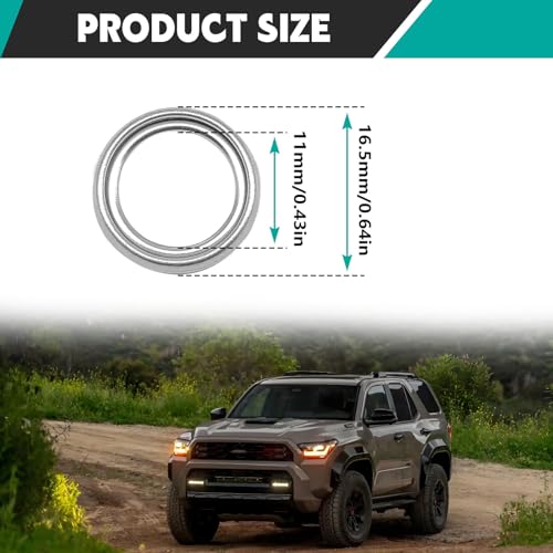 Image of 10PCS Transmission Drain Plug Gasket, Compatible with Lexus GX460 IS250 IS350 Toyota 4Runner Tacoma Tundra, Oil Drain Plug Steel Crush Gasket Replace 35178-30010