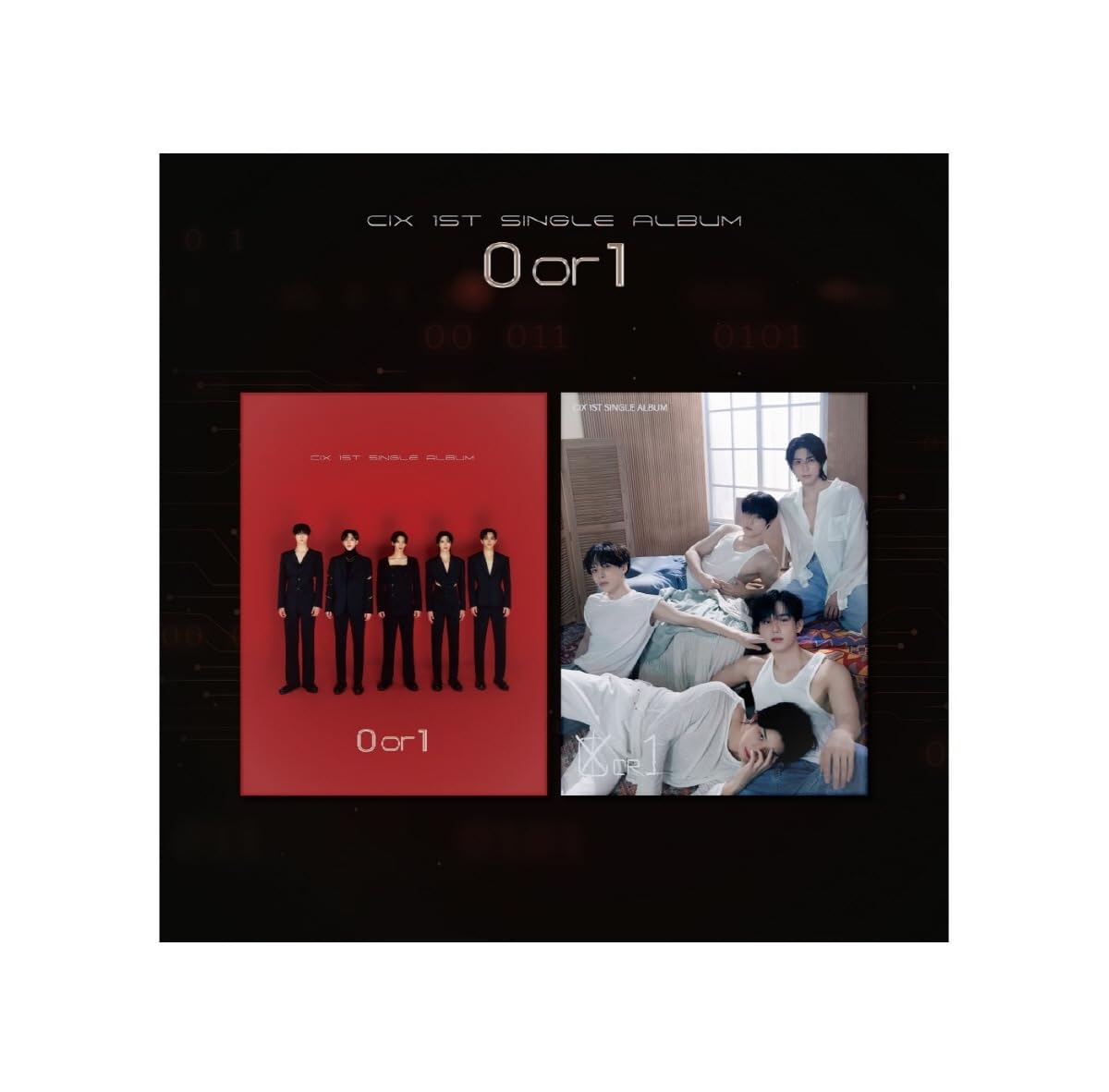 CIX 0 Or 1 single album K-pop avec poster officiel pour collectionneur