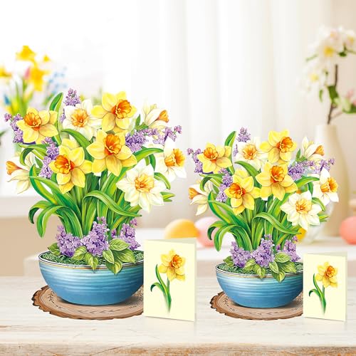 Airpark YELLOW02 Pop Up Flower Cards, Elegant Daffodils thumb #7