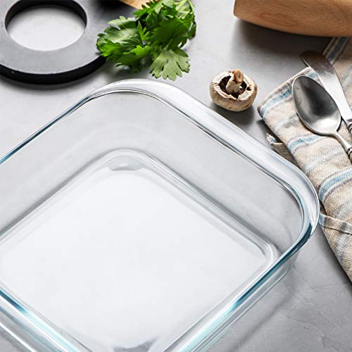 Sweejar Glass Bakeware, Rectangular Baking Dish Lasagna Pans For Cooking, Kitchen, Cake Dinner, Banquet And Daily Use, 9.4 X 9.4 X 2.4 Inches Of Baking Pans #TOP4