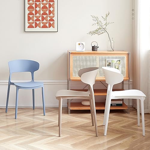 Taburete de plástico resistente de diseño limpio para comedor 4