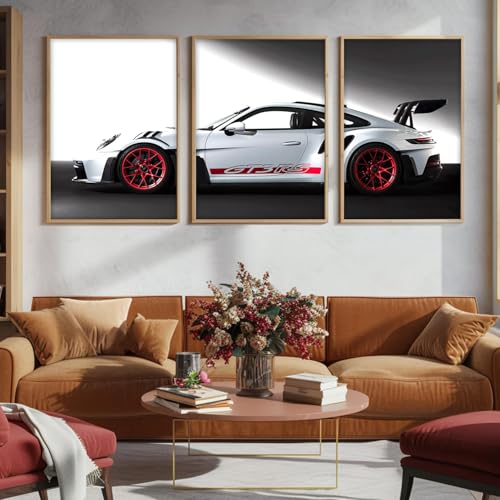 ARTELLY Porsche 911 GT3RS 3-Poster Set, 13x19 inch, Multicolor - Image 6