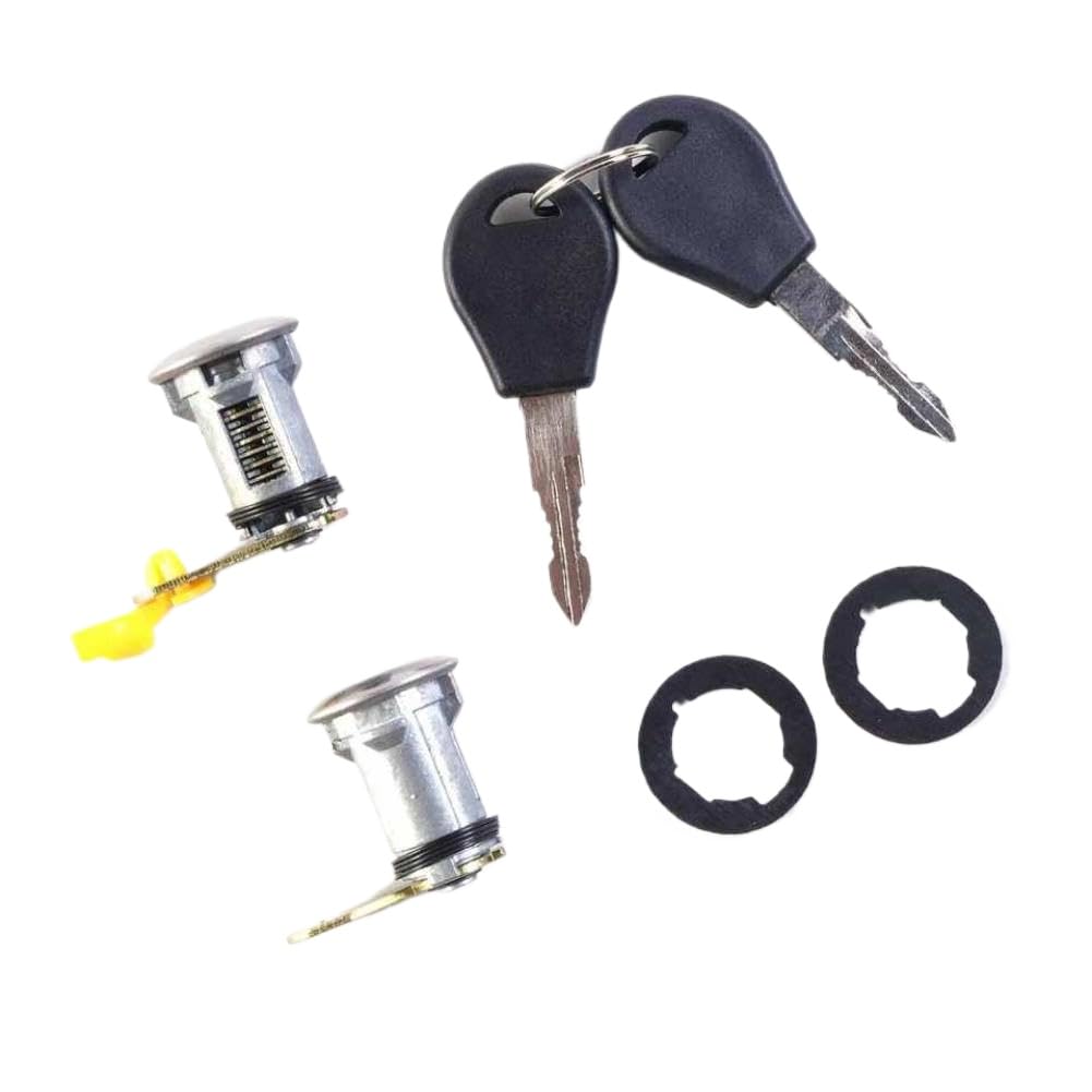 Damffomwk Onecolor Left And Right Door Lock Cylinder With Key 80600-50J00 80601-50J00 Compatible With Micra Mk2 K11 Primera P10 Sunny N14 Terrano Ii R20