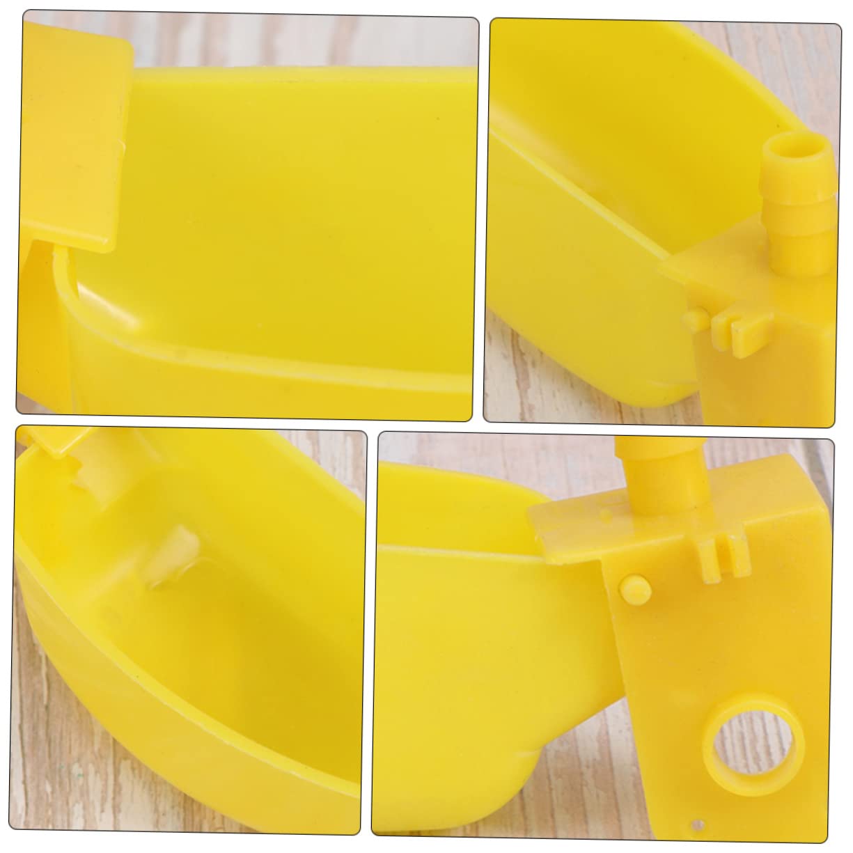 Abaodam 10Pcs Poultry Drinking Bowls Automatic Refill Waterer for Chickens Pigeons Durable Cups for Easy Attachment to Cages for Animals Convenient Feeding