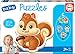 Educa - Baby Puzzles Animales. Set de 5 Puzzles Infantiles Progresivos de 3 a 5 piezas. A partir de 24 meses. Ref. 13473