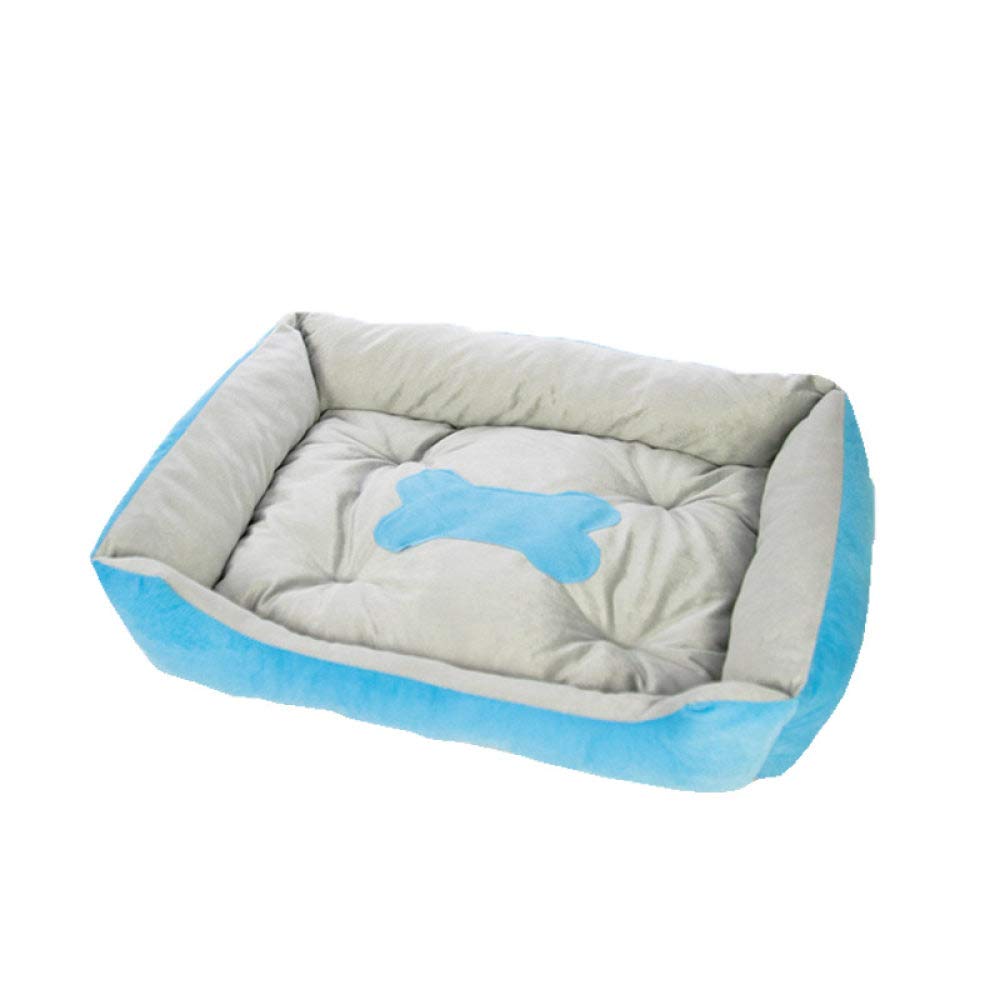 Lit pour chat doux petit chien canapé chaud panier confortable bleu sommeil profond