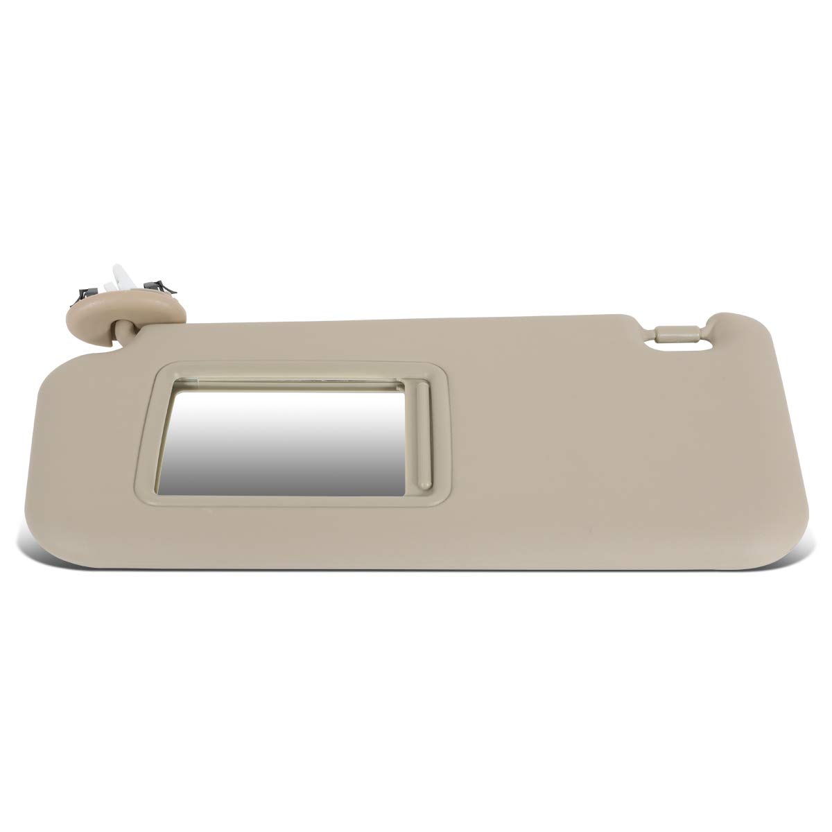 DNA MOTORING ZTL-Y-0155-YE Factory Style Left Driver Side Sun Visor for 06-12 Toyota Rav4 Illuminated Models, Ivory/Tan/Beige,Ivory / Tan / Beige