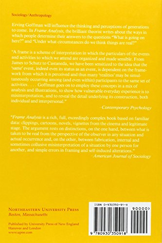 Frame Analysis: An Essay on the Organization of Experience - Image 2