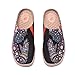 UIN Women's Slipper Fashion Canvas Comfort Travel Art Painted Shoes Wide Toe Casual Household Slip On Mules Pray for Goodness (10)