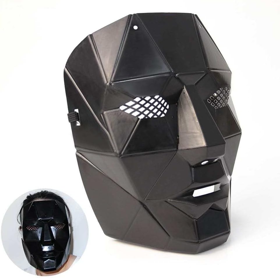 Omana Game Mask, Guard Costume Masked Man Game 2021, Halloween Party Cosplay Mask for adults, Horror Fun TV Show Character