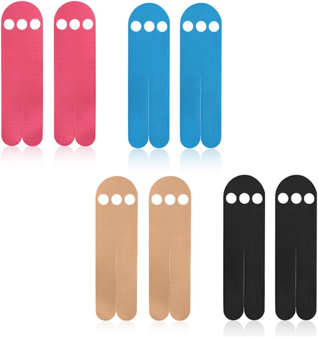 Precut Kinesiology Tape for Wrist, 8 Pcs Waterproof Breathable Hand Kinesiology Tape with Finger Holes, Hypoallergenic Elastic Cotton Athletic Tapes for Carpal Tunnel, Sports Joints Muscle Support