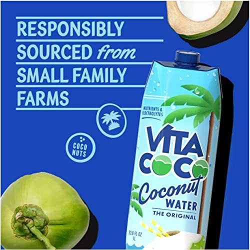 Image of Vita Coco Coconut Water, Original, 33.8 Oz (Pack of 4)