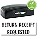 Large Pre-Inked Return Receipt Requested Stamp (Red Ink)