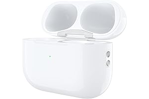 AirPod Pro 2nd Generation Replacement Case, Qi-Enabled Wireless Charging with Lightning Port Compatibility