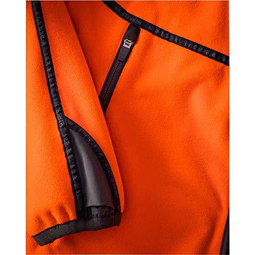 Merkel Gear HELIX Reversible Jacket Fleece Wendejacke Orange / Braun Winddicht Wasserabweisend mit Membran mit Reflektor… – Bild 7