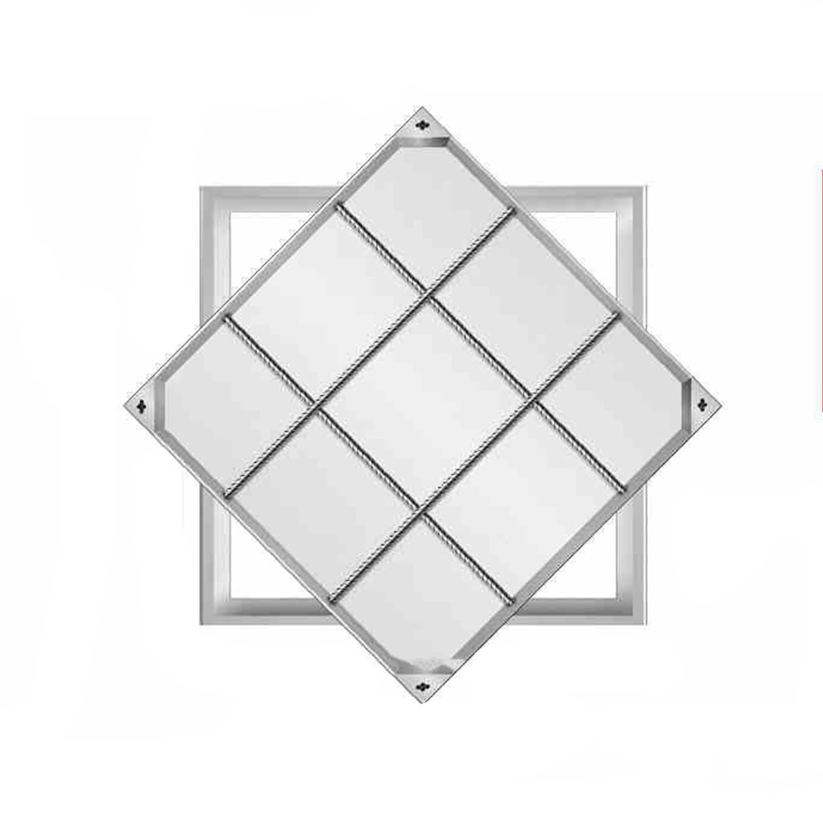 Manhole Covers, with Excellent Compression Resistance and Stability, Durable(60 * 60 * 8cm/23.6 * 23.6 * 3.14in)