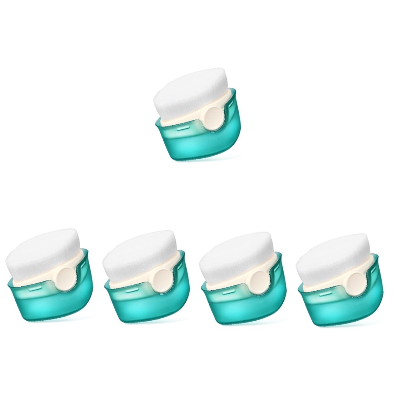 VICASKY 5piezas Brocha De Maquillaje Para Base Líquida Cepillo Cosmético Ligero y Ergonómico Con Cerdas Densas Aplicador Para Crema y Polvo Para Viajes