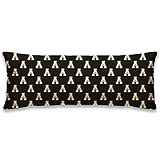 Pegasus Sports NCAA PLUSH BODY PILLOW- APPALACHIAN ST, Black, 20x48