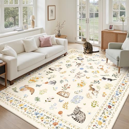 Soalmost Cat 5x7 Area Rug