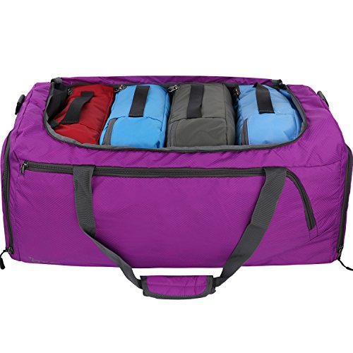 OXA Lightweight Foldable Travel Duffel Bag with Shoes Bag