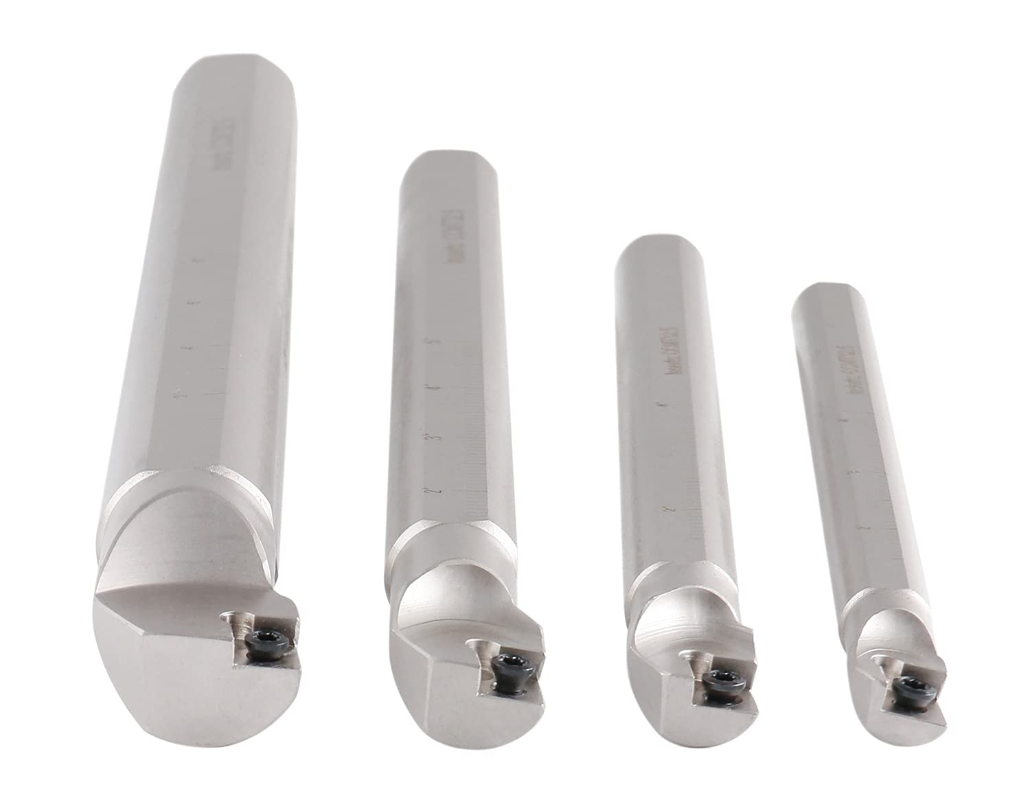 Accusize Industrial Tools Sclcr 4 Pc Indexable Boring Bar Set, Without Inserts, Working with Ccmt 32.5 and Cctg 32.5 Inserts, 1/2", 5/8", 3/4", & 1",P252-S411