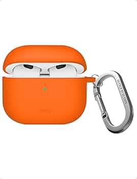 AirPods本体 オレンジ ケース付き Amazon | UNIQ AirPods 4 ケース AirPods 4 に対応 ワイヤレス充電対応