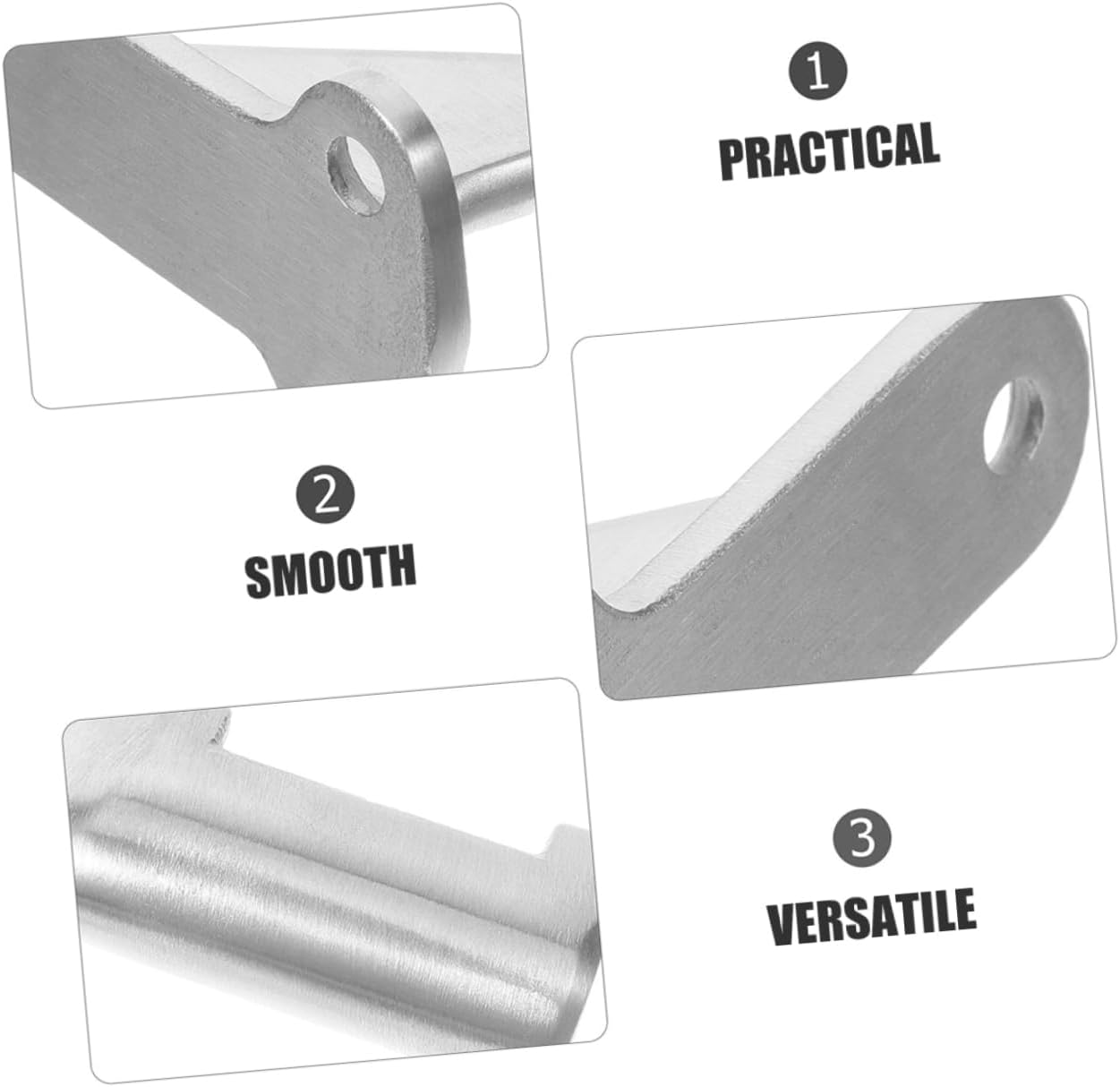 LIFKOME Extended Handrail Bracket Kit Metal Railing for Stairs Indoor Outdoor Railing Bracket Set