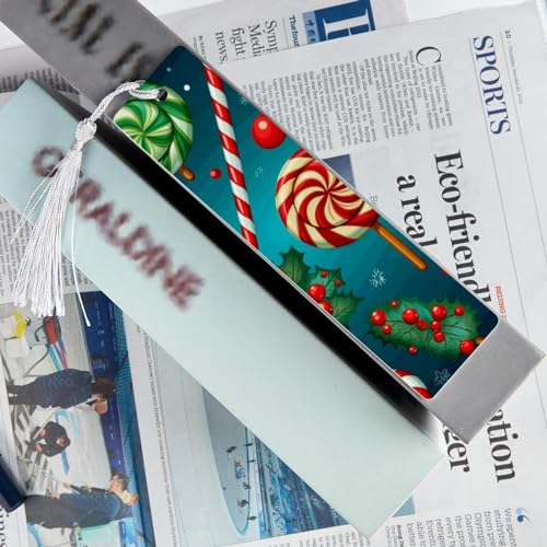 Marque-pages canne de Noël lot de 6 pour ne plus corner vos livres - 6