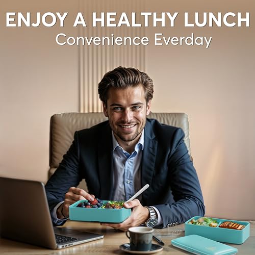 Image of Umami Bento Box Adult, Leakproof, All-in-1 Lunch Containers for Adults