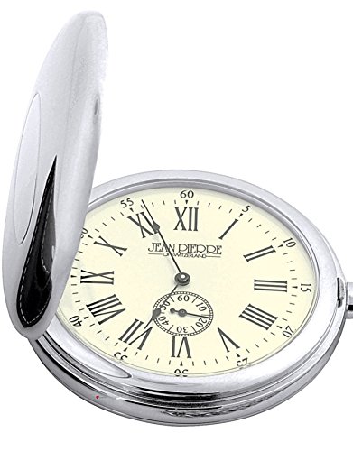 Montre à gousset haut de gamme avec chaîne Albert et étui cuir - 2