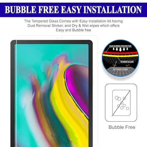 Image of Samsung Tab S5e 10.5 - SM-T720 /T725 (2019) Tempered Glass | Screen Protector Tempered Glass for Samsung Galaxy Tab S5e 10.5 - SM-T720 /T725 (2019) - 1 Pack