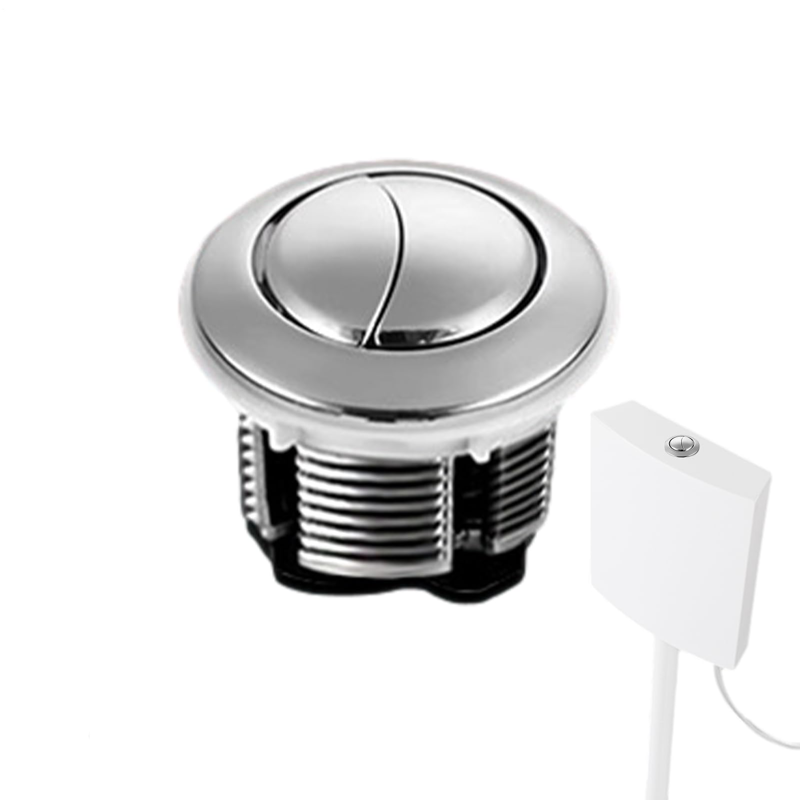 Botón Descarga Inodoro - Botón Doble De Cabeza, Reemplazo Del Boţón WC | Kit De Reemplazo Universal Ajustable Para Tanque De La Mayoría De Inodoros De Doble Descarga.