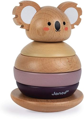 Janod World Wildlife Federation Koala de madera Juego de 6 piezas A partir de 12 meses J08601