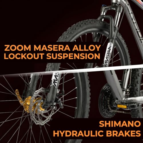 Image of CRADIAC - XC 900 GEN 4 | 24 Gear Cycle for Boys | 27.5 INCH Alloy Cycle for Men | 24 Speed Mountain Bike with Aluminium Frame, Disc Brakes & Zoom Lockout Suspension | Hydraulic Disc Brakes