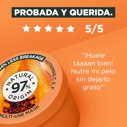 Miniatura 4 de Garnier Fructis Hair Food Papaya Champú Acondicionador y Mascarilla,Pack3x